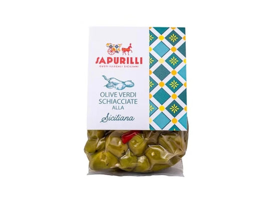 Olives vertes concacées de Sicile