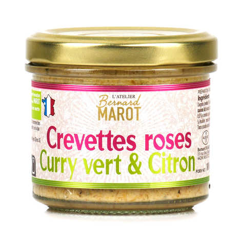 CREVETTES Roses au Curry Vert & Citron - Atelier Bernard Marot