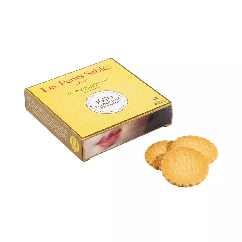 Biscuits sablés aux pépites de citron - étui carton 100g