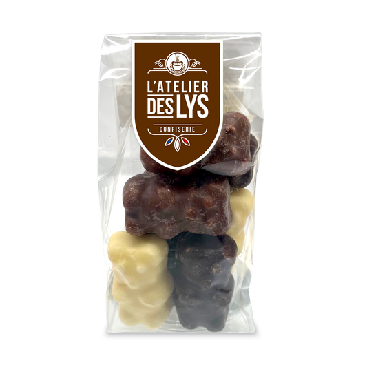 Ours guimauve 3 chocolats