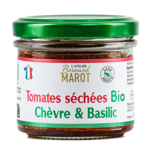 Tomate séchée chèvre & basilic bio - Atelier Bernard Marot