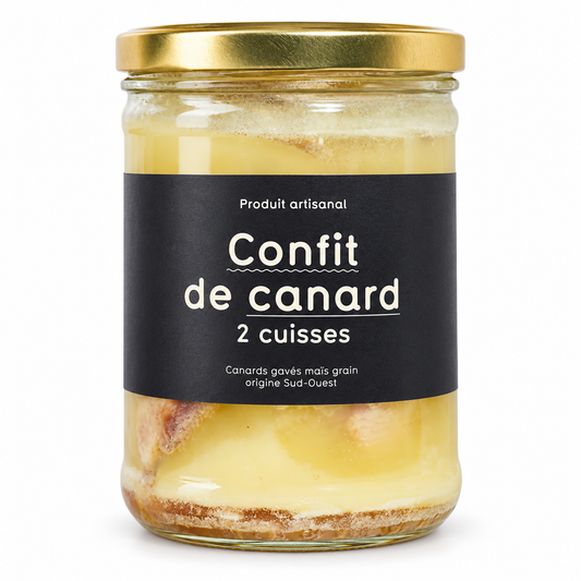 Confit de canard Label Rouge, 2 cuisses – Maison Argaud