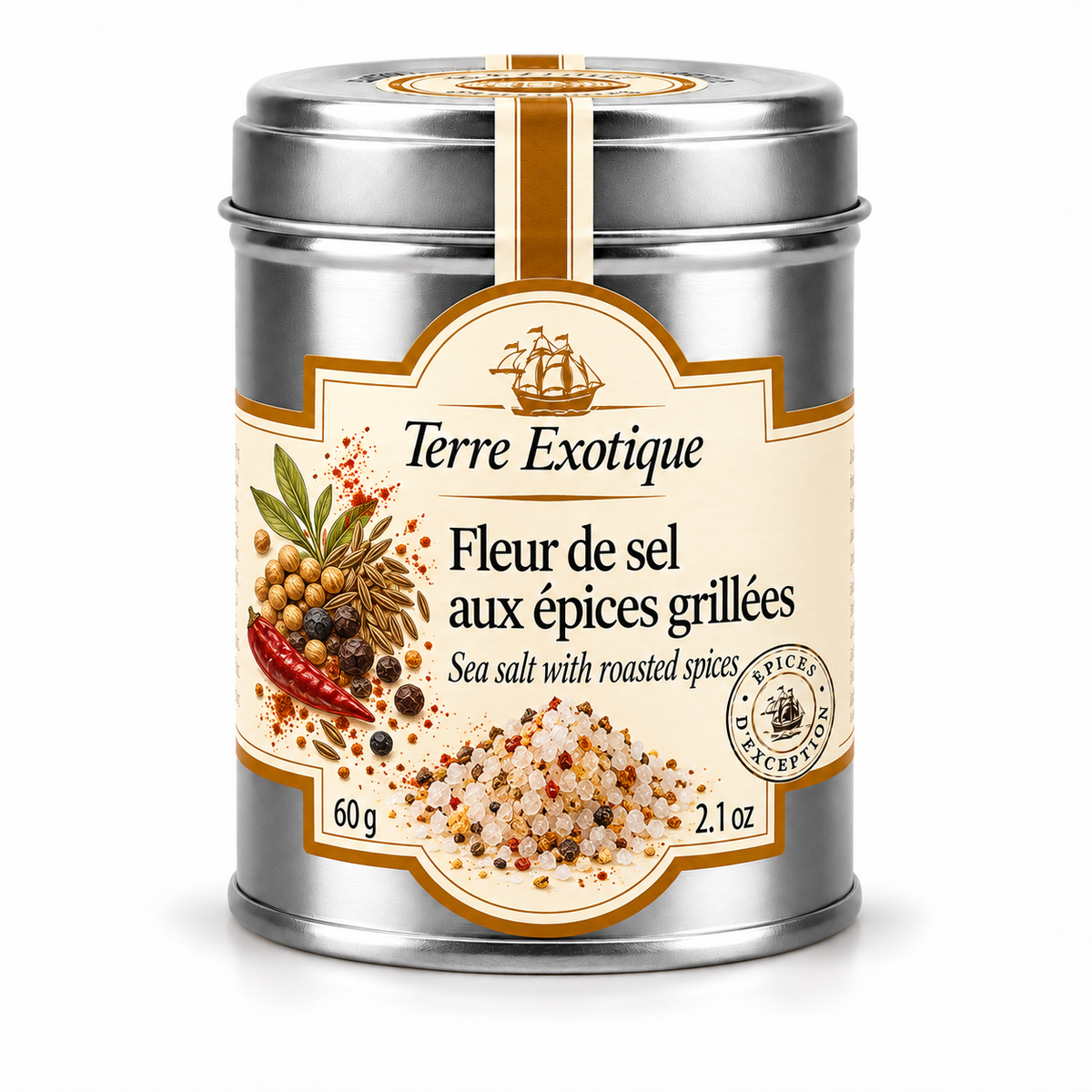 Fleur de sel aux épices grillées - Terre Exotique