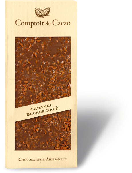 Tablette lait caramel beurre salé - Comptoir du Cacao