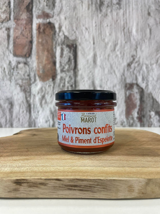POIVRONS Confits Miel & Piment Espelette - Atelier Bernard Marot