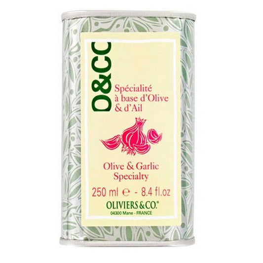 Huile olive & ail frais pressé 250ml - Oliviers&co